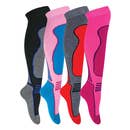 Sock Snob Adult Ski Socks - Size 4 to 7 Performax Women's Long Knee High Wool Blend