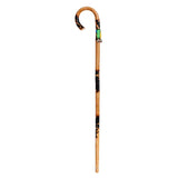 Children's Curved Wooden Walking Stick With Bells 70cm