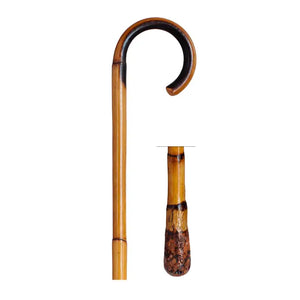 Walking Stick with Curved Wood Exclusive Rattan Stump