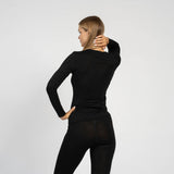 Menique Womens Baselayer Top - LS Lightweight Merino