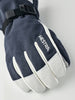 Hestra Adults Ski Gloves - Powder Gauntlet 5 finger (Navy & Off-White)