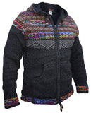 Gheri Adults Woolly Jacket - Fleece Lined Fair Isle