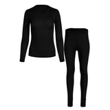 Menique Womens Baselayer Set - Merino Thermal Long Sleeve & Bottom 2-Piece Set - Dark Green