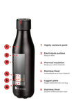 Les Artistes Insulated Bottle 500ml (Matt Gold)