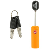 Highlander TSA Barrel Zip Key Lock - Orange