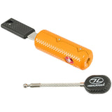 Highlander TSA Barrel Zip Key Lock - Orange