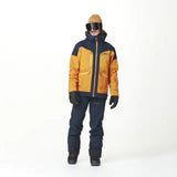 Picture Mens Ski Jacket - Naikoon - Dark Blue Camel Honey L
