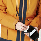 Picture Mens Ski Jacket - Naikoon - Dark Blue Camel Honey L