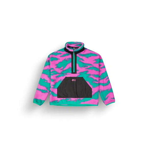 Picture Womens Fleece - Zelkova 1/4 Zip Retro Bliss Print M