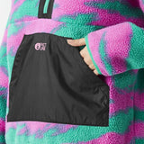 Picture Womens Fleece - Zelkova 1/4 Zip Retro Bliss Print M