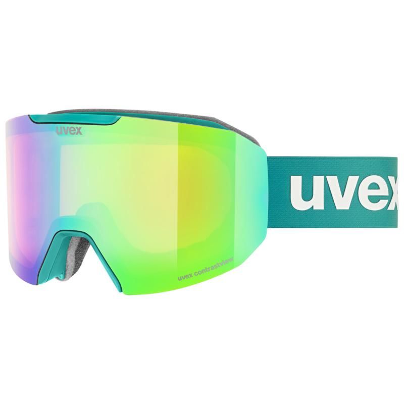 Uvex Adults Ski & Board Goggles - Evidnt ATTRACT CV Proton FM GRN/ORG