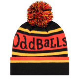 Oddballs Bobble Hat - Black | Yellow | Red
