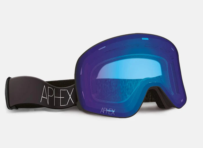 Aphex Adults Ski & Board Goggles - Virgo Matt Black W/ Qview Lens
