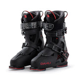 DAHU Mens Ski Boots  - Écorce 01X (Basalt Black - Black - Red)