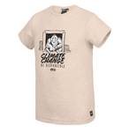 Picture Mens T-Shirt "Climate Change Be Responsible" - Beige Melange - Large