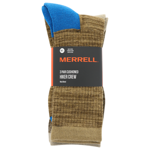 Merrell Adults Hiking Socks -  Crew Lightweight Wool (3 Pack)