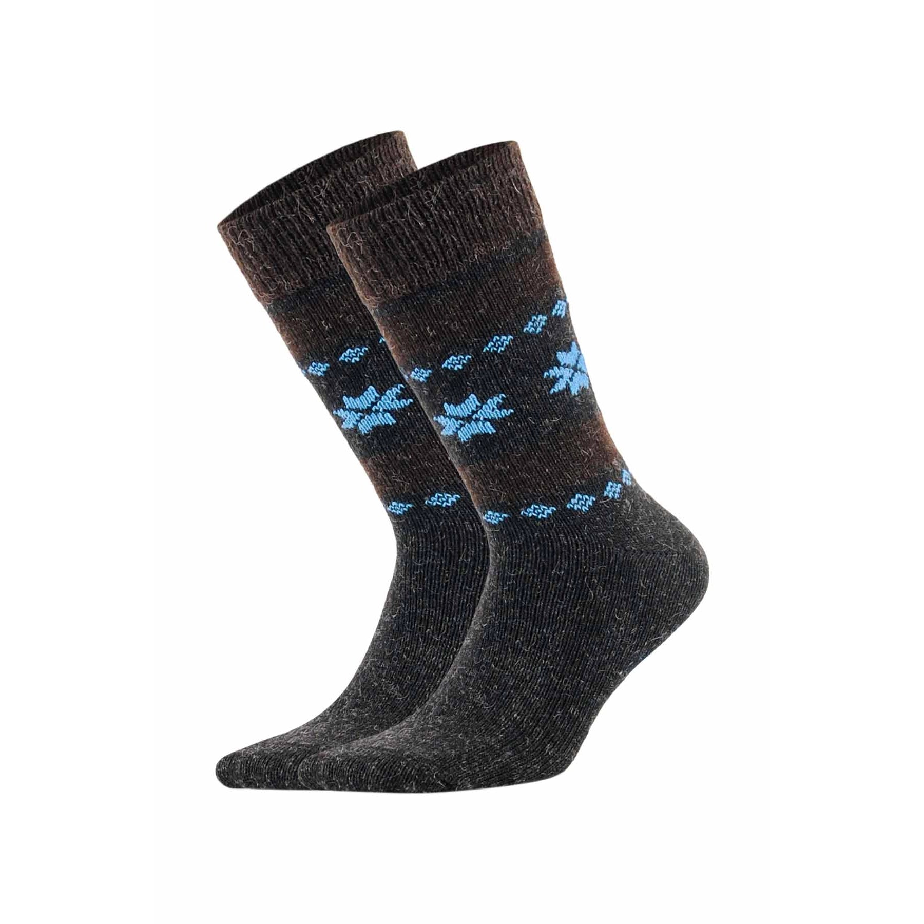 AJTU Adults Socks - Alpaca Wool Patterned (Pack of 2)
