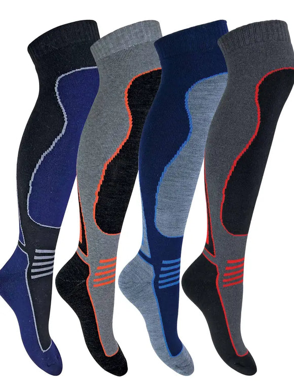 Performax Mens & Ladies Long Knee High Wool Blend Ski Socks
