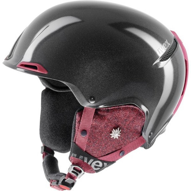 Uvex Adults Ski Helmet  - JAKK+ Gun Metal/Bordeaux