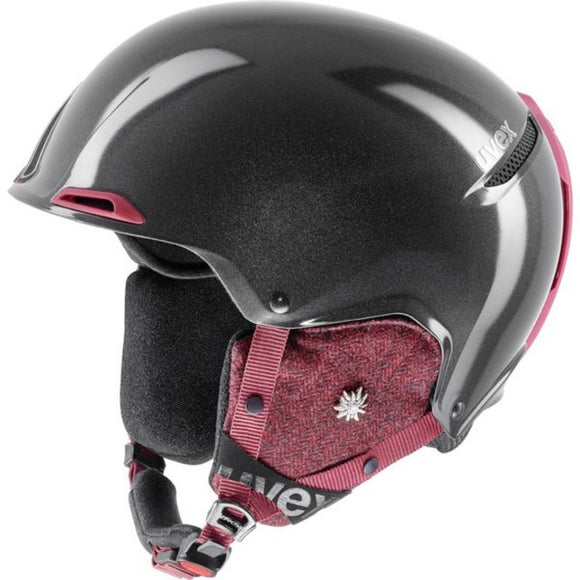 Uvex Ski Helmet JAKK+ Ski Helmet - Gun Metal/Bordeaux