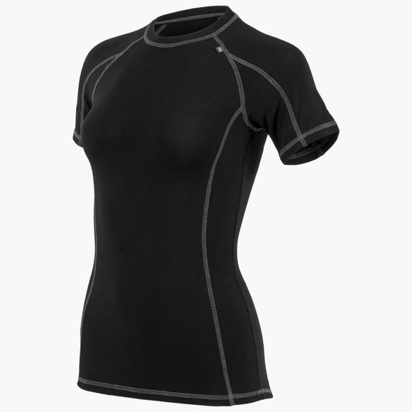 Highlander Bamboo Base Layer Short Sleeve T-Shirt 190 Womens - Black