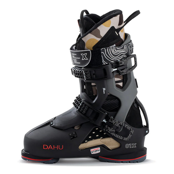 DAHU Mens Écorce 01X Limited Edition Ski Boots (Basalt Black - Camo ...