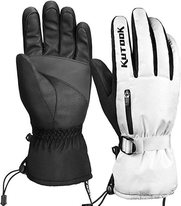 KUTOOK Ski Gloves Waterproof Winter thermal Waterproof Warm Running Cycling Motorcycling Outdoor Glove